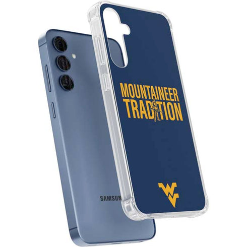 West Virginia University Climb Higher Galaxy A35 5G Clear Case
