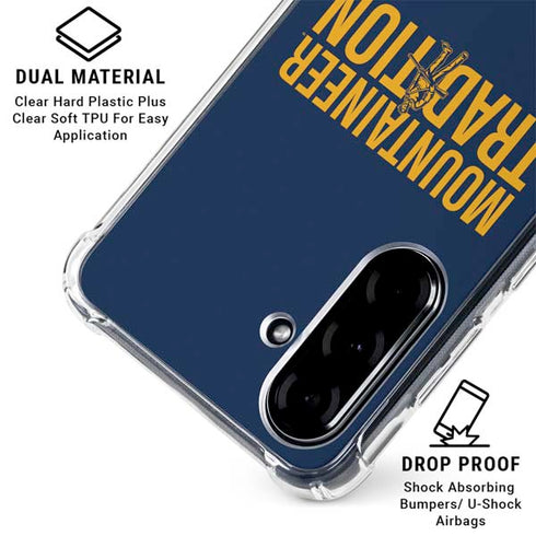 West Virginia University Climb Higher Galaxy A36 5G Clear Case