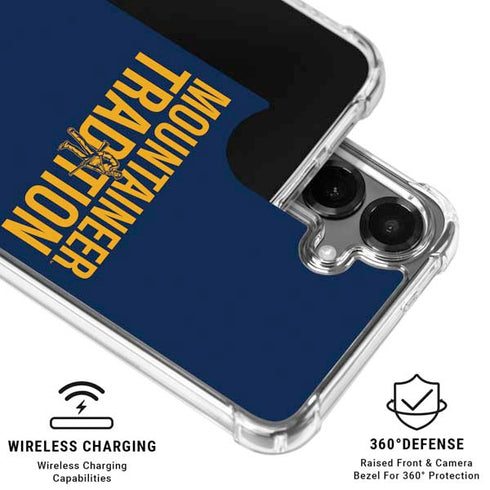 West Virginia University Climb Higher Galaxy S26 Plus Clear Case