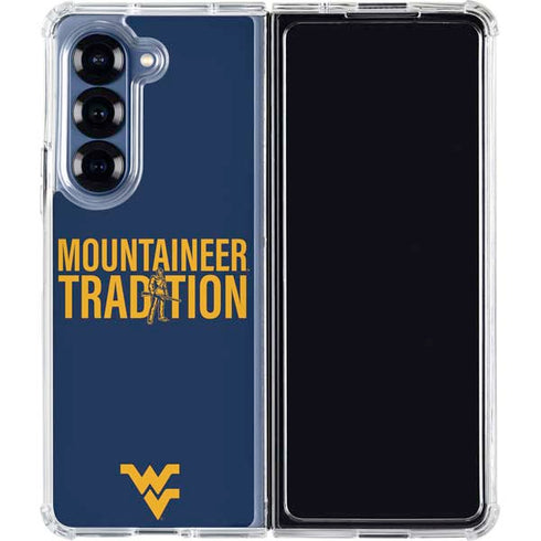 West Virginia University Climb Higher Galaxy Z Fold6 Clear Case