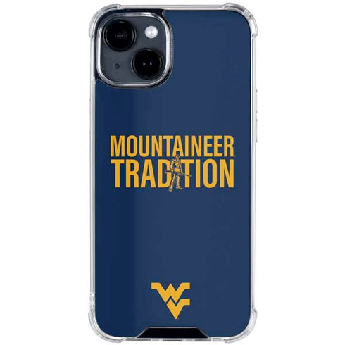 West Virginia University Climb Higher iPhone 15 Clear Case