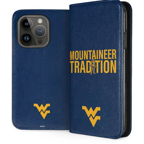 West Virginia University Climb Higher iPhone 15 Pro Folio Case