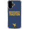West Virginia University Climb Higher iPhone 16 Clear Case