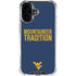 West Virginia University Climb Higher iPhone 16 Clear Case