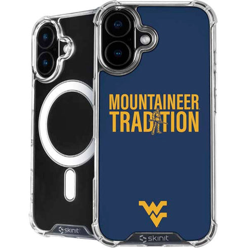 West Virginia University Climb Higher iPhone 16 MagSafe Case