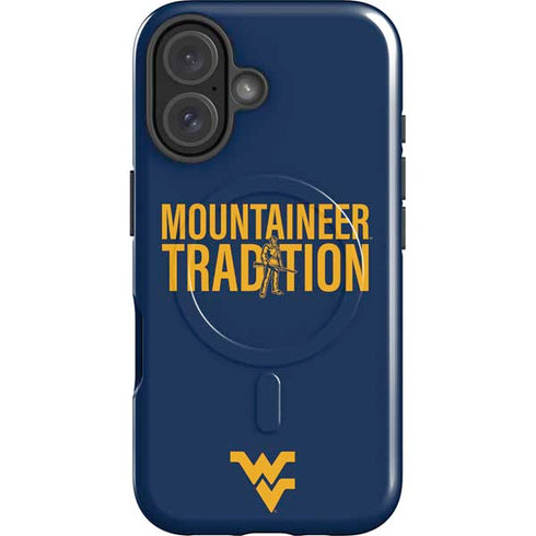 West Virginia University Climb Higher iPhone 16 Magsafe Impact Case