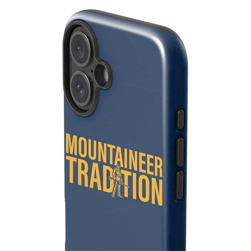 West Virginia University Climb Higher iPhone 16 Plus Impact Case