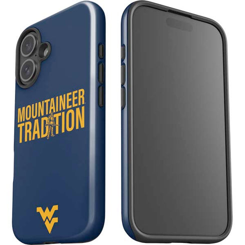 West Virginia University Climb Higher iPhone 16 Plus Impact Case