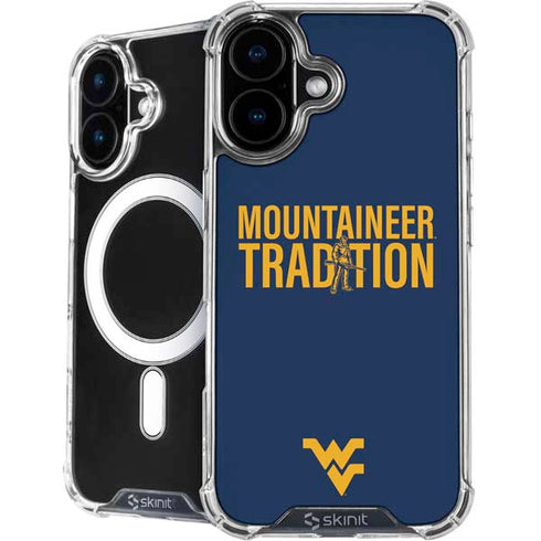 West Virginia University Climb Higher iPhone 16 Plus MagSafe Case