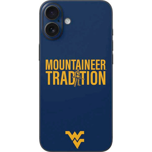 West Virginia University Climb Higher iPhone 16 Plus Skin