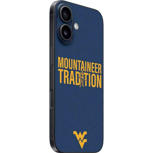 West Virginia University Climb Higher iPhone 16 Plus Skin