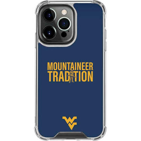West Virginia University Climb Higher iPhone 16 Pro Clear Case