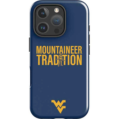 West Virginia University Climb Higher iPhone 16 Pro Impact Case