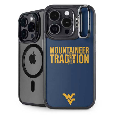 West Virginia University Climb Higher iPhone 16 Pro Kickstand Case