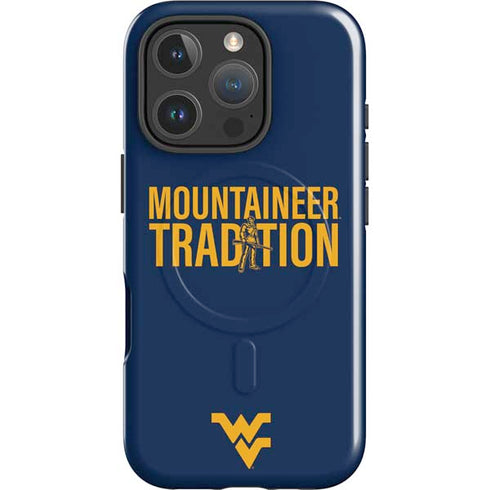 West Virginia University Climb Higher iPhone 16 Pro Magsafe Impact Case
