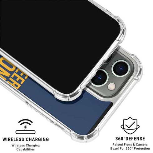 West Virginia University Climb Higher iPhone 16 Pro Max Clear Case