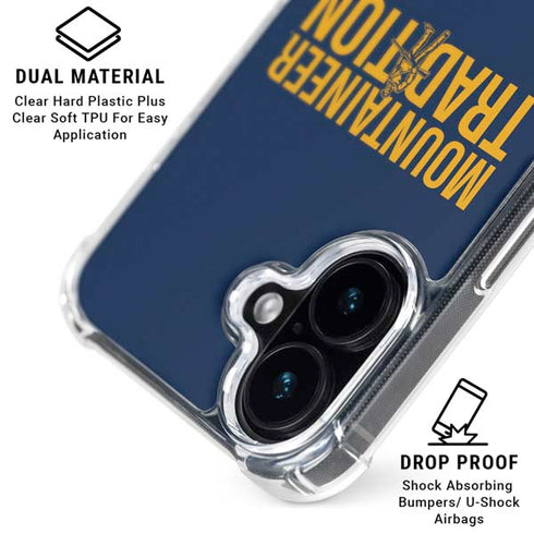 West Virginia University Climb Higher iPhone 17 Clear Case