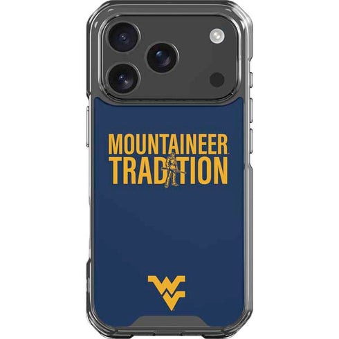 West Virginia University Climb Higher iPhone 18 Pro Clear Case