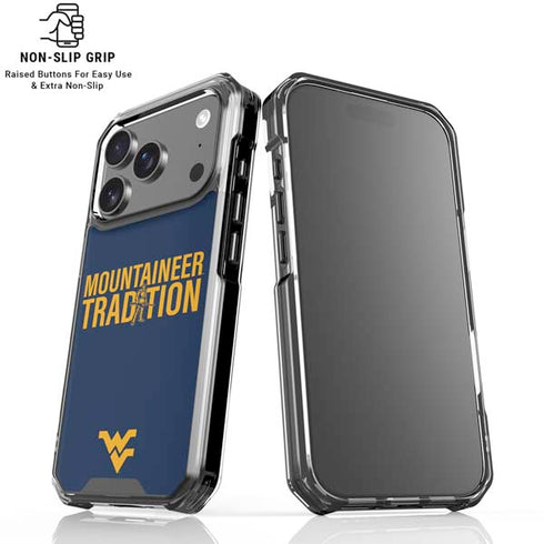 West Virginia University Climb Higher iPhone 18 Pro Clear Case