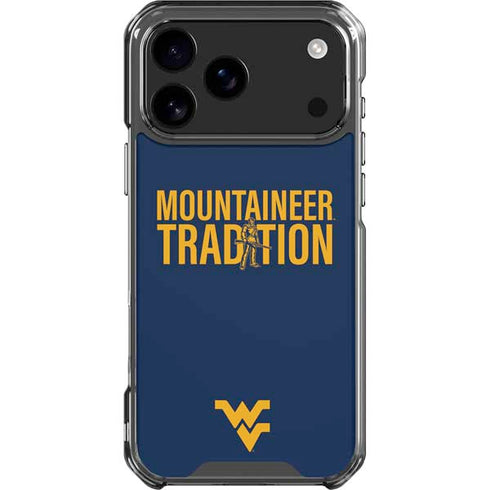 West Virginia University Climb Higher iPhone 18 Pro Max Clear Case