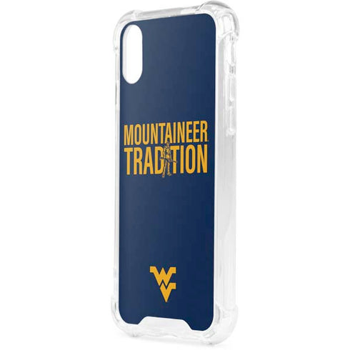 West Virginia University Climb Higher iPhone XS Clear Case