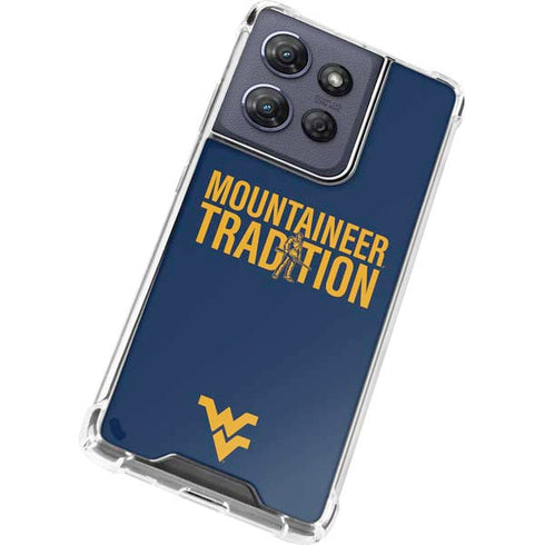 West Virginia University Climb Higher Moto G 5G (2025) Clear Case
