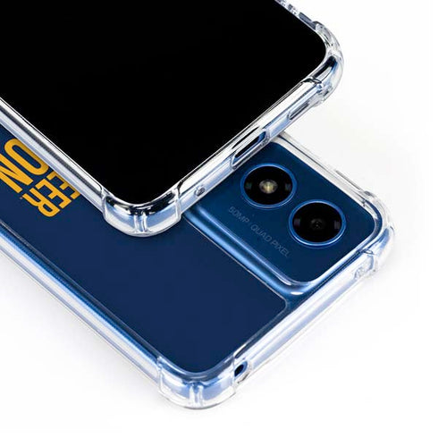West Virginia University Climb Higher Moto G 5G (2024) Clear Case