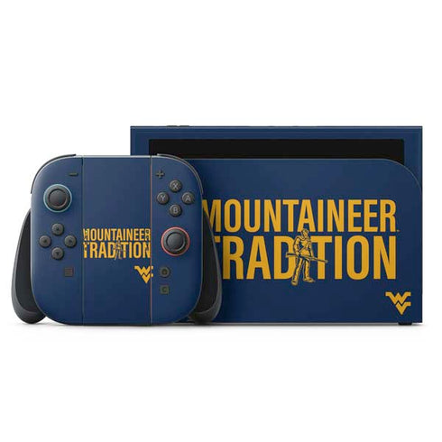 West Virginia University Climb Higher Nintendo Switch 2 (2025) with Joy-Con Skin