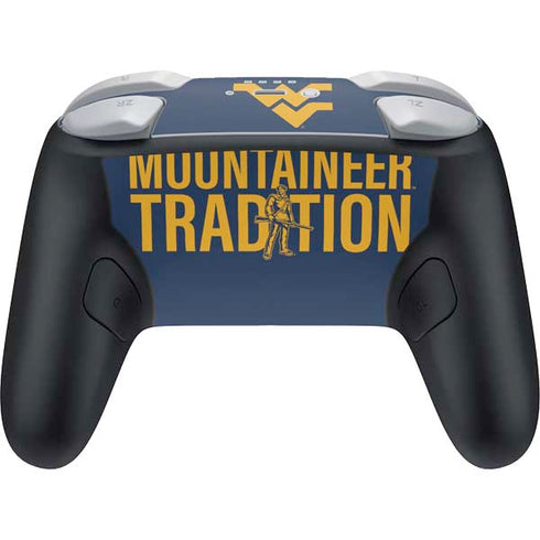 West Virginia University Climb Higher Nintendo Switch 2 (2025) Pro Controller Skin