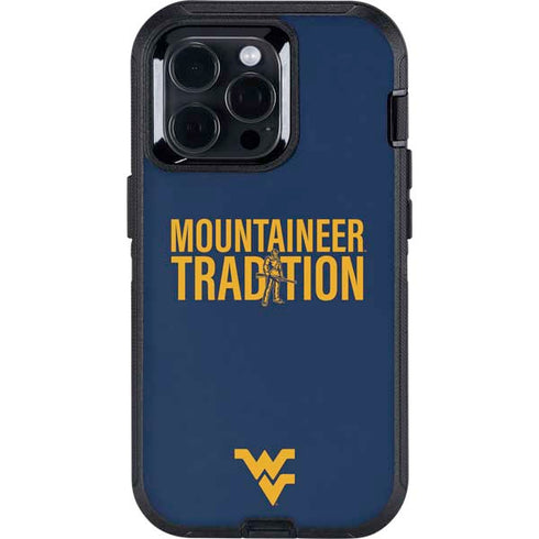 West Virginia University Climb Higher Otterbox Defender iPhone Skin