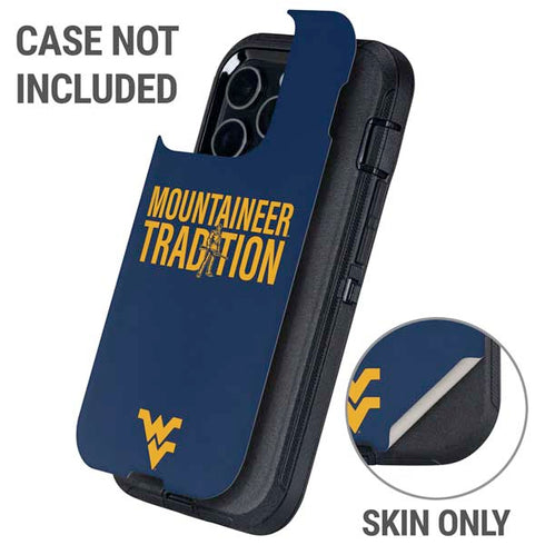 West Virginia University Climb Higher Otterbox Defender iPhone Skin