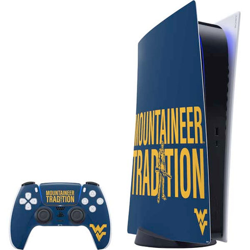 West Virginia University Climb Higher PlayStation PS5 Skins