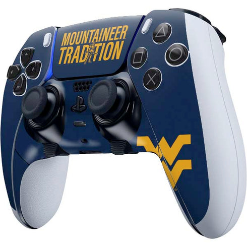 West Virginia University Climb Higher PS5 DualSense Edge Pro Controller Skin