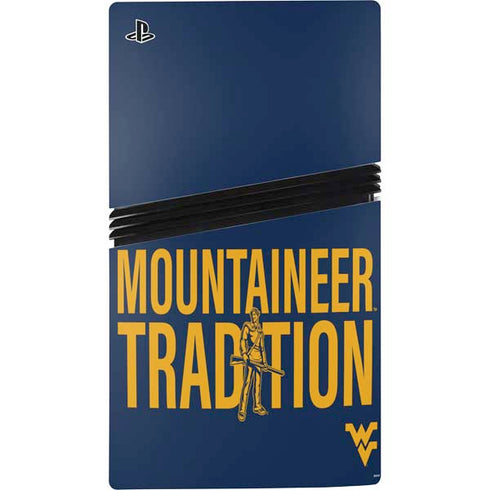 West Virginia University Climb Higher PS5 Pro Console Skin