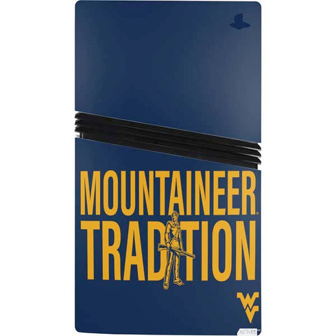 West Virginia University Climb Higher PS5 Pro Console Skin