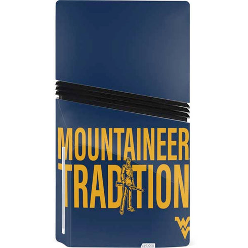 West Virginia University Climb Higher PS5 Pro Disk Console Skin