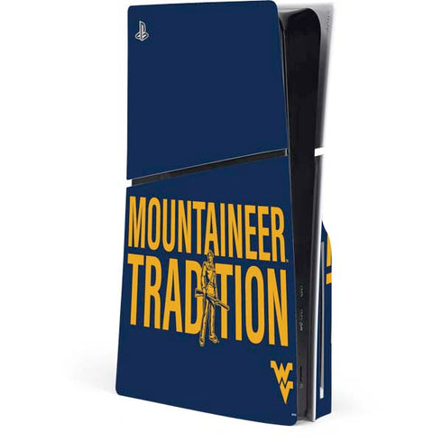 West Virginia University Climb Higher PlayStation PS5 Skins
