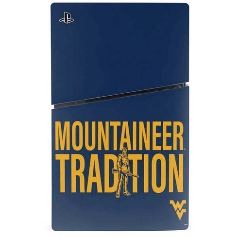 West Virginia University Climb Higher PS5 Slim Digital Edition Console Skin