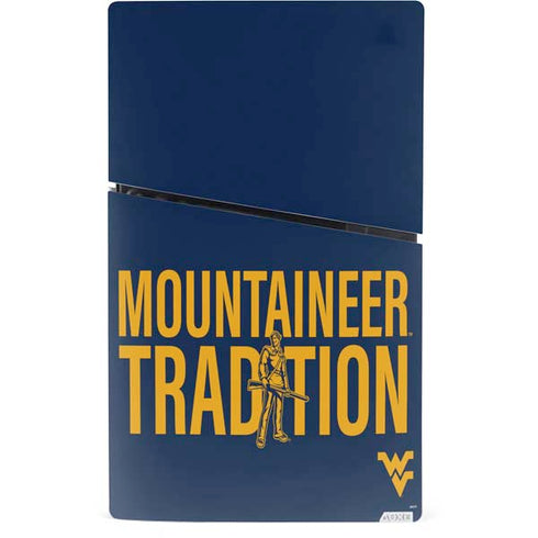 West Virginia University Climb Higher PS5 Slim Digital Edition Console Skin