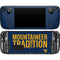 West Virginia University Climb Higher Steam Deck Handheld Gaming Computer OLED Skin