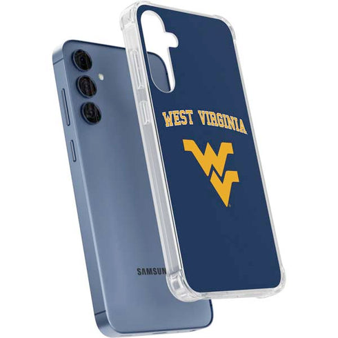 West Virginia University Est 1867 Galaxy A55 5G Clear Case