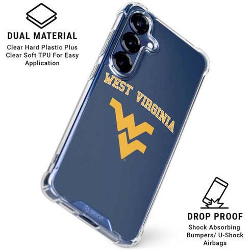 West Virginia University Est 1867 Galaxy S25 Plus Clear Case