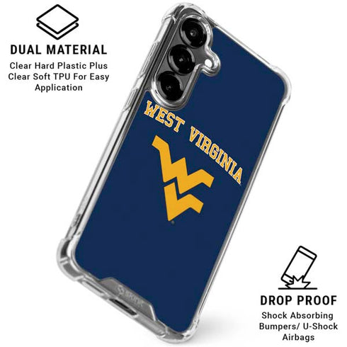 West Virginia University Est 1867 Galaxy S26 Clear Case