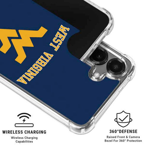 West Virginia University Est 1867 Galaxy S26 Plus Clear Case