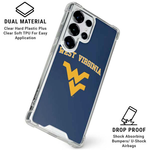 West Virginia University Est 1867 Galaxy S26 Ultra Clear Case