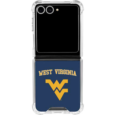 West Virginia University Est 1867 Galaxy Z Flip7 Clear Case