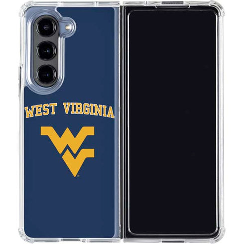 West Virginia University Est 1867 Galaxy Z Fold5 5G Clear Case