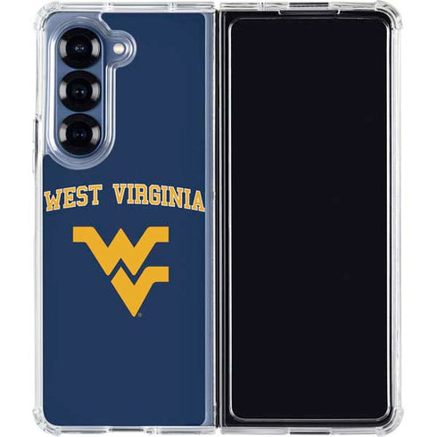 West Virginia University Est 1867 Galaxy Z Fold6 Clear Case