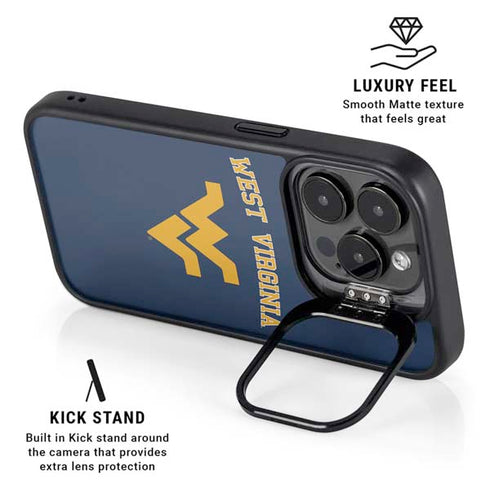 West Virginia University Est 1867 iPhone 13 Pro Kickstand Case