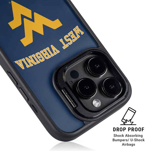 West Virginia University Est 1867 iPhone 14 Pro Max Kickstand Case